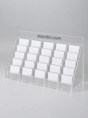 25 Gözlü Şeffaf Pleksi Stand