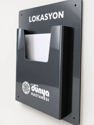 a4 duvar tipi pleksi ceplik