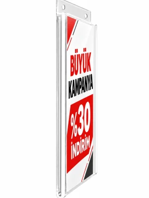 şeffaf pleksi duvar tipi föylük